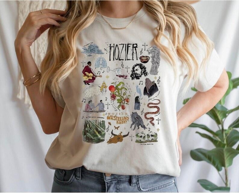 Hozier Unreal Unearth Comfort color Shirt, Vintage Bootleg Hozier Y2K Graphic Tee Best Price