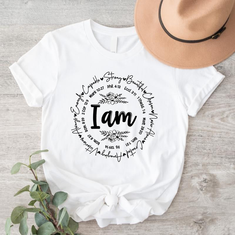 I Am Strong Shirt, Women Empowerment T-shirt, Religious Gift Tee, Motivational Present Tee For Woman, I'm Important Short Sleeve.