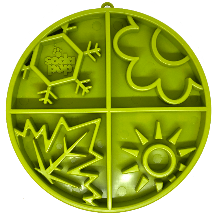 Four Seasons eTray - Shallow Slow Feeder Dog Bowl for Enrichment | USA Made