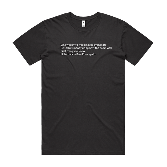 Ian Moss / Bow River Tour Tee (Coal)