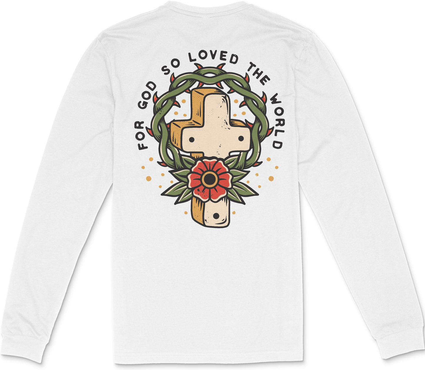 John 3:16 Long Sleeve T-Shirt (White)