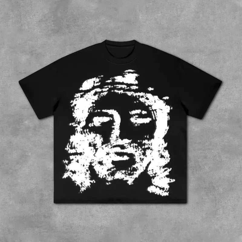 Jesus The Way The Truth The Life Casual Graphic T-Shirt Y2K Clothing Graphic Tee Cotton Top Streetwear