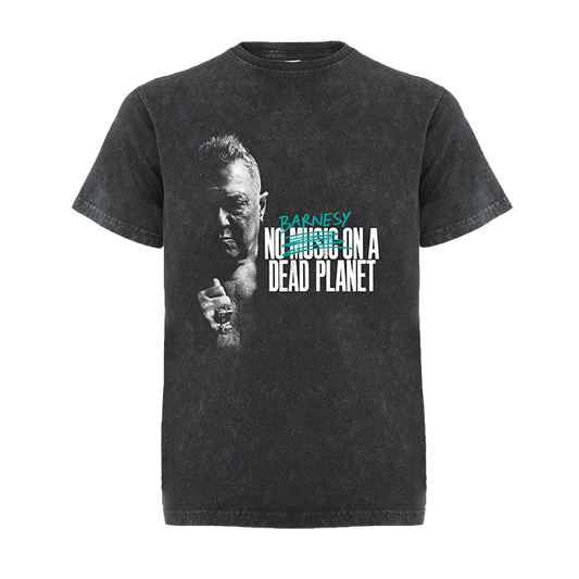 Jimmy Barnes / No Music On A Dead Planet Tee (Vintage Black)