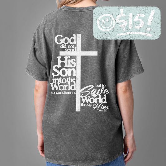 GLO - John 3:17 Tee - Jerusalem Mud - Vintage Wash - 15