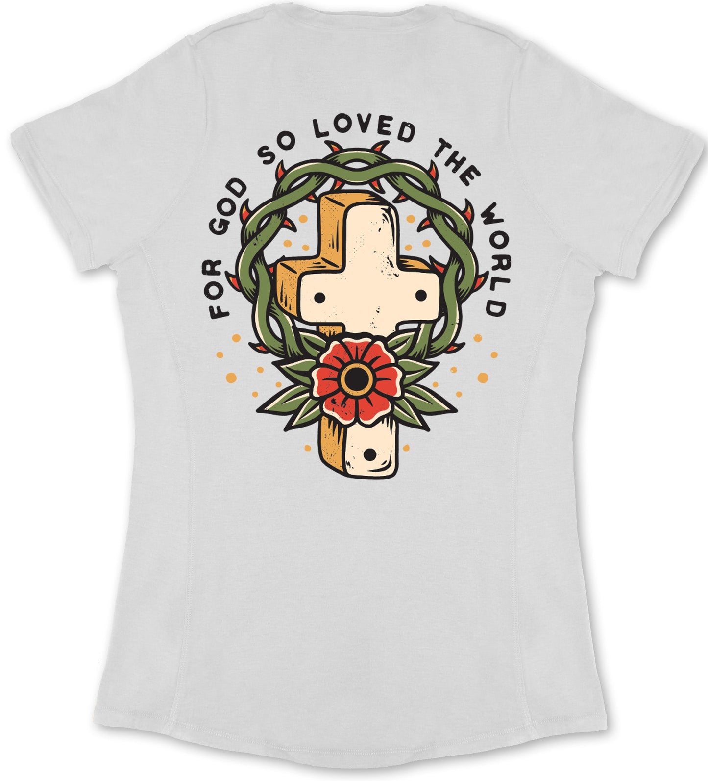 John 3:16 Ladies' T-Shirt (White)