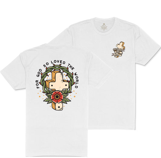 John 3:16 T-Shirt (White) B-stock