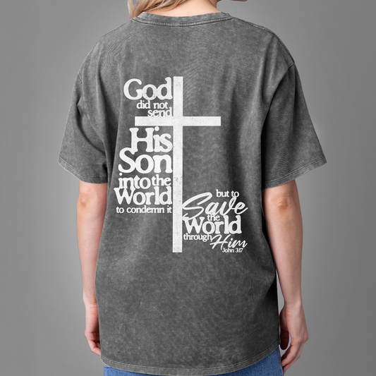 GLO - John 3:17 Tee - Jerusalem Mud - Vintage Wash - 0