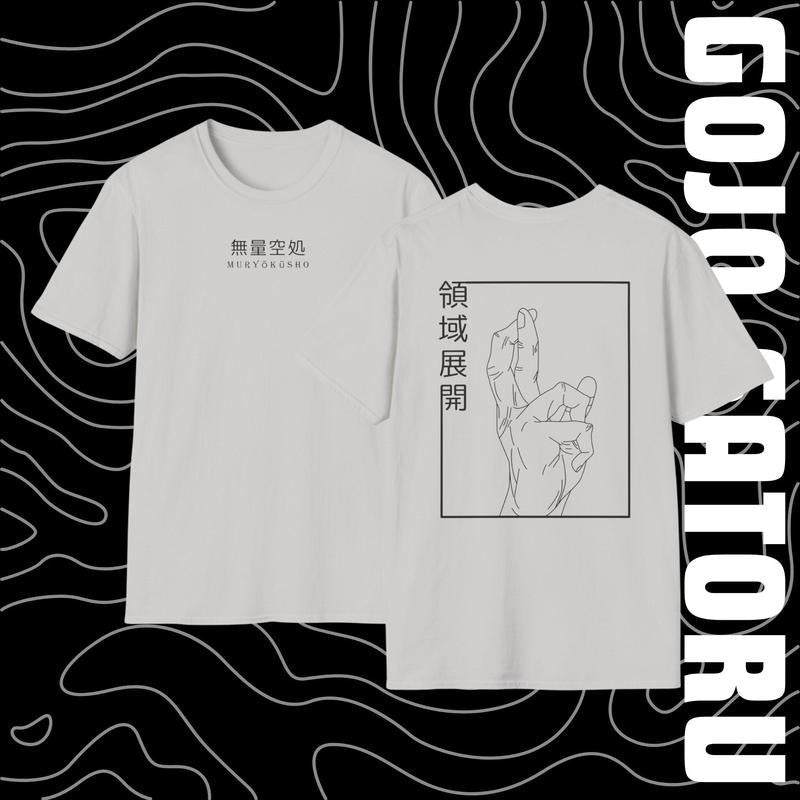 Jujutsu Kaisen TShirt Domain Expansion Hand Sign T Shirt Unisex Top