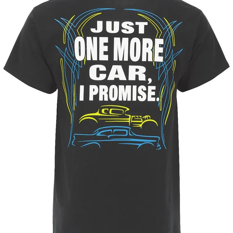 Just One More Car T-Shirts mens  clothing Cotton Crewneck