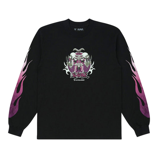 YUGIOH SUMMON SKULL LONG SLEEVE SHIRT (BLACK)