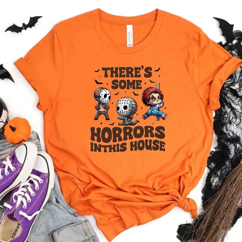 Let's Get Spooky Shirt, Hallowen Shirt,  Cute Fall Shirt, Spooky Seasonstyle{n002}4