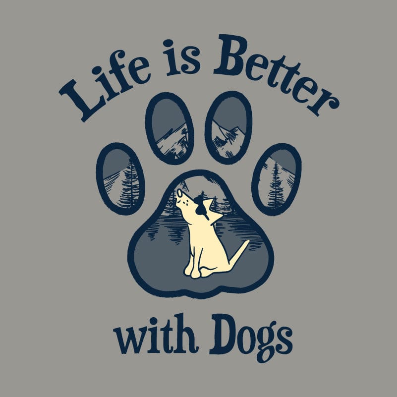 Life Is Better With Dogs - Classic Long-Sleeve T-Shirt