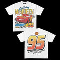 Lightning Mcqueen Vintage Tee Retro Cotton T-Shirt