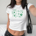 Lucky Girl Y2K Baby Tee, St Patrick's Day Coquette, Lucky Shirt, Y2K 2000's Baby Tee, Downtown Teenage Girl Gift, 2000s Fashion Aesthetic