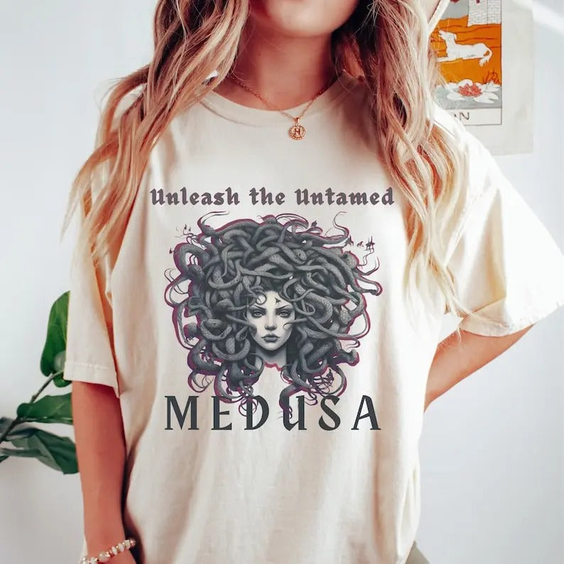 Medusa Shirt Mythology Shirt Snake Shirt Medusa Renaissance Shirt Bookish Shirt Dark Academia Shirt Light Academia Dark Academia Clothing