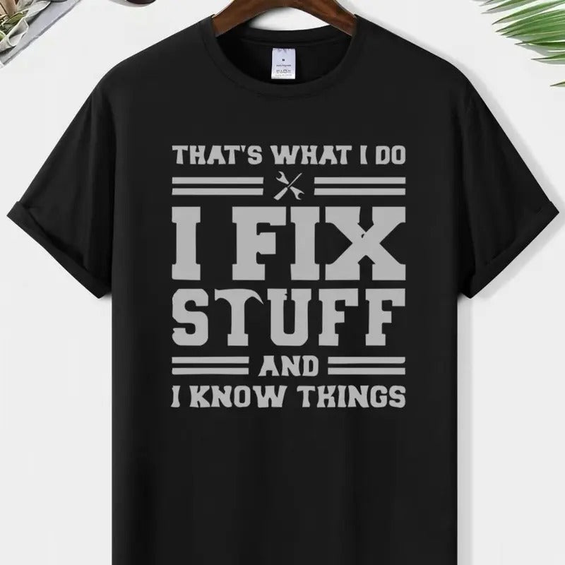 Men's Regular Fit Letter Print Round Neck Tee, Summer Clothes, Casual Short Sleeve Crew Neck Graphic T-shirt for Summer, Men's Top for Daily Wear, Graphic Tees Top Menswear