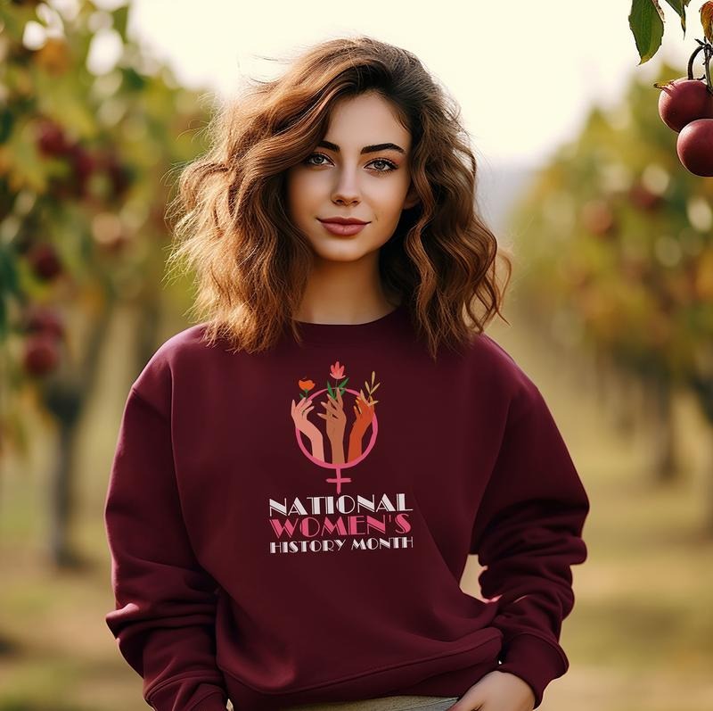 National Women's History Month Sweatshirt Drg, Inspirational Sweatshirt, Women Empowerment Sweatshirt drg, Happy International Women's Day Sweater
