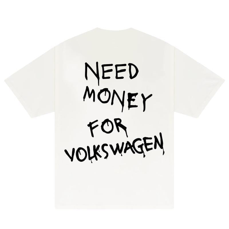 Need Money For Volkswagen T-Shirt, Baggy Fit Vintage 90s Meme Shirt, Trendy Graphic Tee for Car Lovers, Sport, Unisex Cotton Graphic Shirt