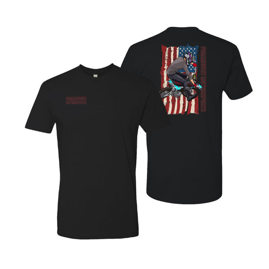 American Flag Right Turn T-Shirt