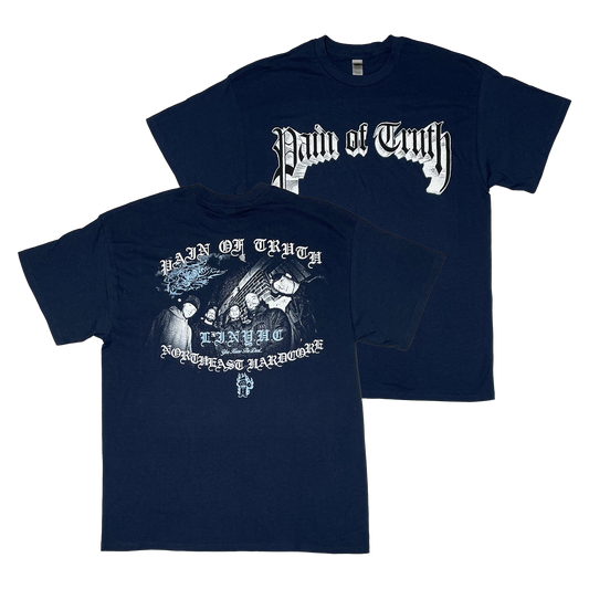 Pain of Truth - Navy Blue Logo T-Shirt