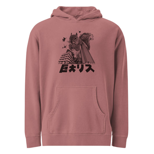 Unisex Squirrelzilla Vintage Wash Pullover Hoodie