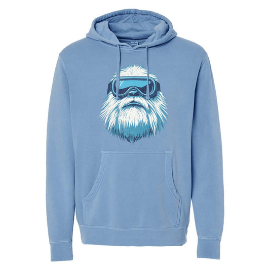 Yeti Skier Vintage Wash Pullover Hoodie