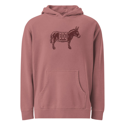 Unisex Bad Ass Vintage Wash Pullover Hoodie