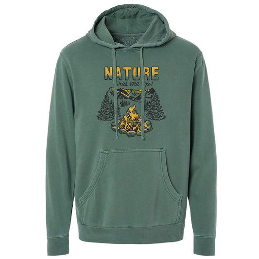 Unisex Nature Fires Me Up Vintage Wash Pullover Hoodie