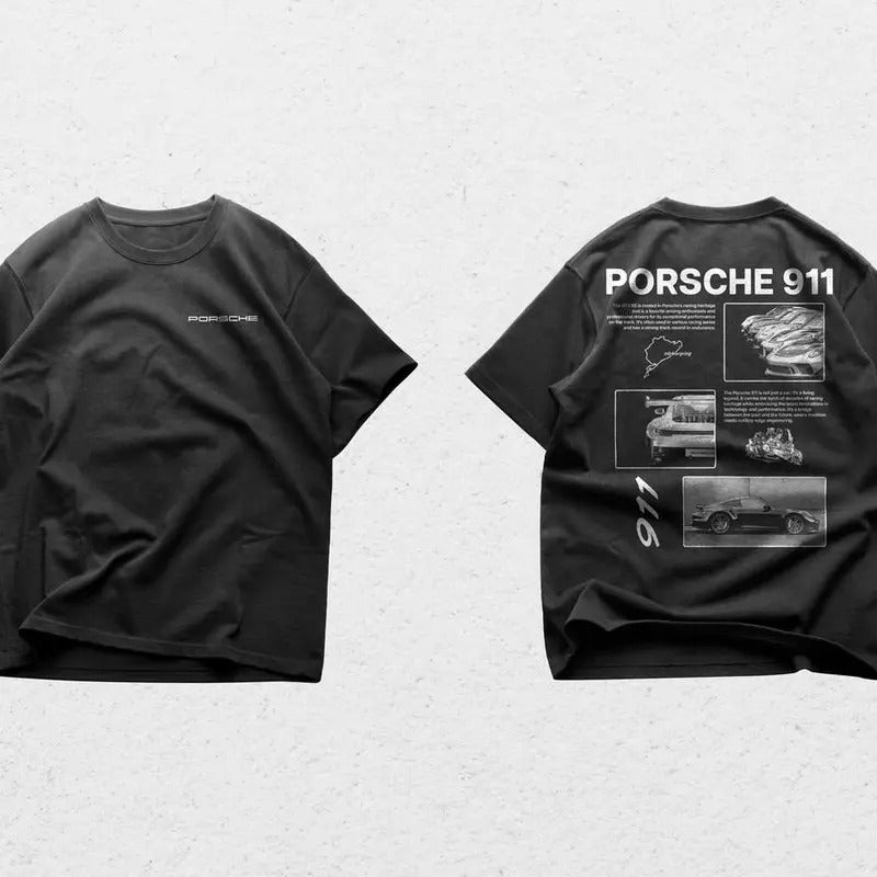 Porsche 911 Heritage Streetwear T-Shirt: Elevate Your Style with Comfort and Legendary Design Casual Cotton