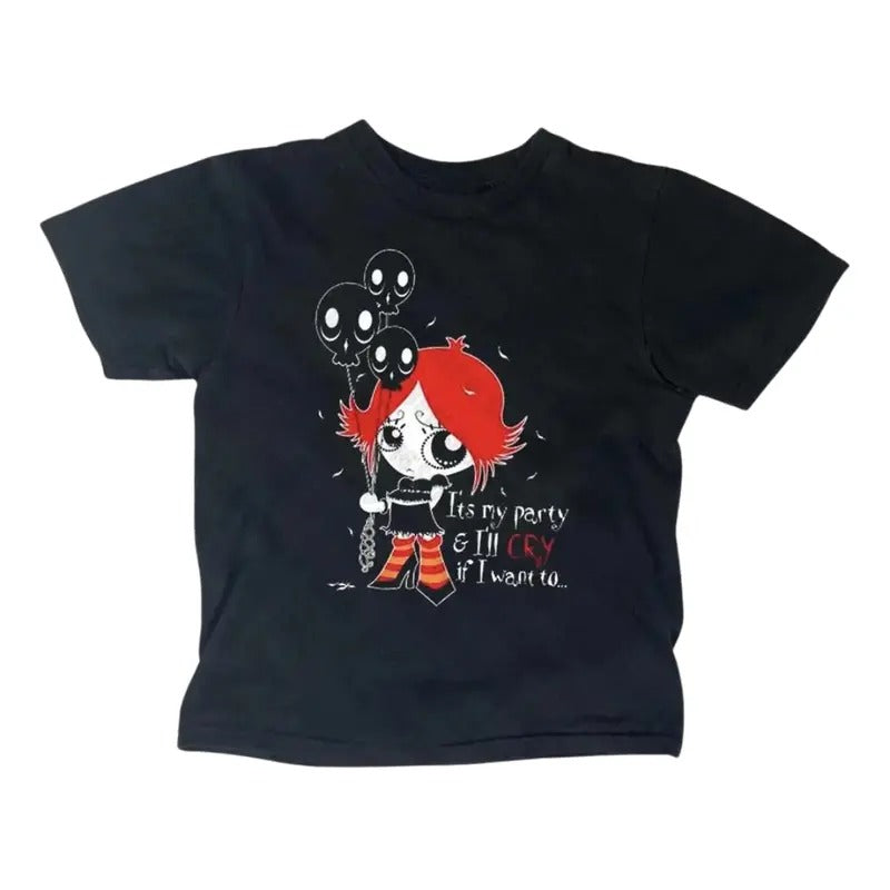Pretty Gang Of Athletes Humor Ruby Gloom Baby Tee, Y2k Top Women Streetwear, Gothic Emo Girl, Women Fitted T-Shirt, Y2k Girly Clothes, Scene Clothing 2000s, Gift For Girlfriend