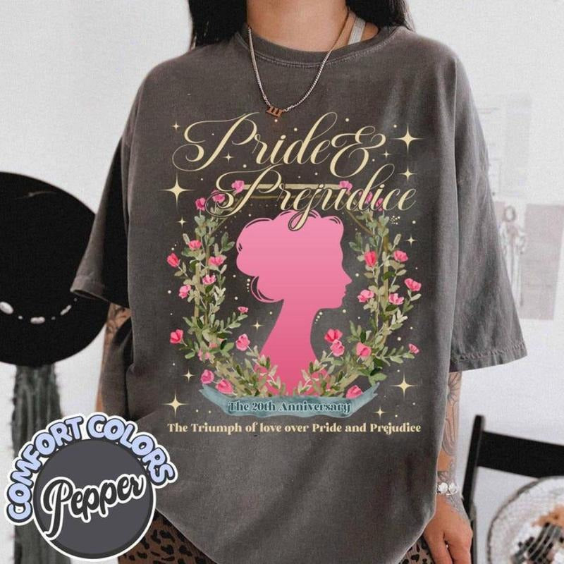 Pride and Prejudice Comfort Color T-Shirt For Fan, Elizabeth Bennet Inspired Tee, Obstinate Headstrong Girl Tee, Mr Darcy Book
