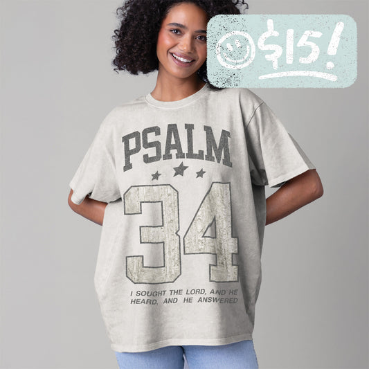GLO - Psalm 34 Tee - Lunar Rock - Vintage Wash - 15