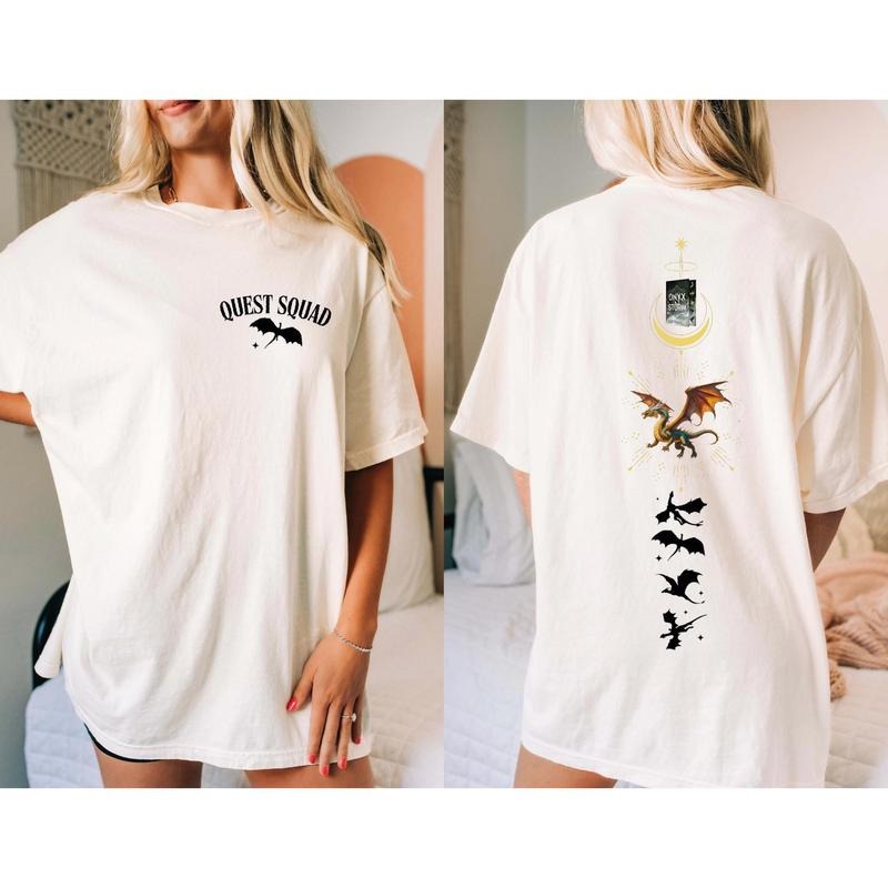 Quest Squad Shirt, Fourth Wing T-Shirt, Onyx Storm Shirt, Fantasy Book Dragon, Bookish Shirt, Xaden Riorson, Gift For Readers, pr847