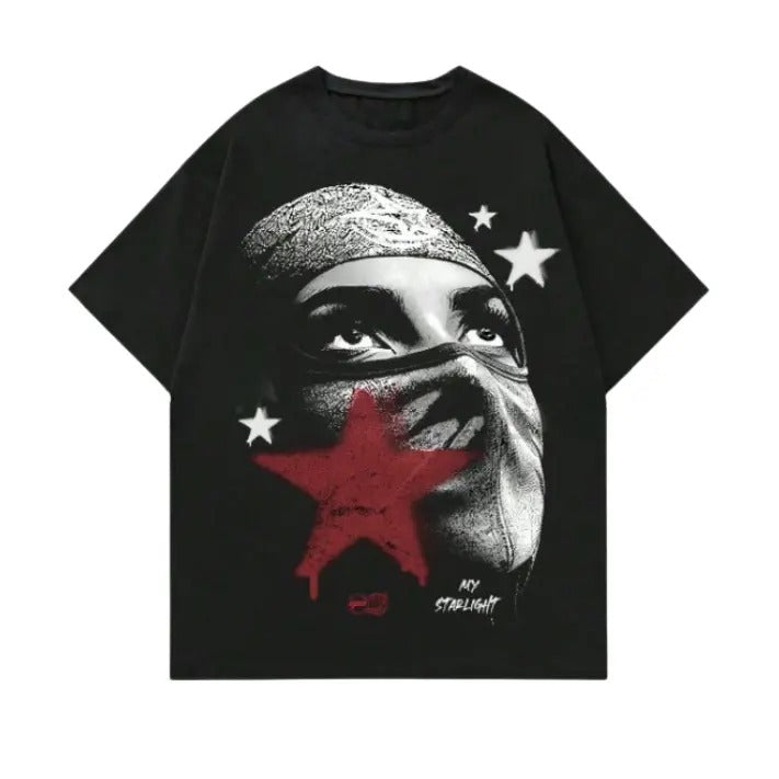 ROMWE Street Life Men's Character Printed Short Sleeve Y2k Unisex T-Shirt, Hoodie, Sweatshirt S-3XL, Streetwear & Underwear Crewneck Cotton Menswear Top Tropical Shortsleeve