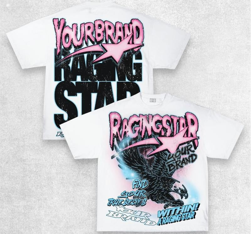 Ragingstar Find Your True Selves Streetwear Graphic Tee Y2k Clothing Unisex