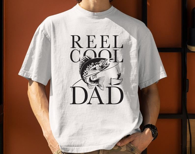 Reel Cool Dad T Shirt Hoodie Sweater , Fishing Daddy Funny Farther's Day shirt , Gift for dad For Dad Happy Father day