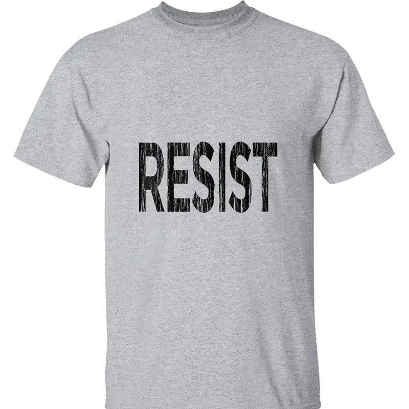 Resist T-Shirt - Anti Trump, Anti Fascist Design for Activism, Resistance Movements, and Fighting Against Injustice, Streetwear, Everyday Wear, Trendy Clothing, Casual Wear