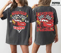 Retro Two Side McQueen Cars Shirt, Cars Movie T-Shirt, Lightning McQueen Shirt, Piston Cup Champion Shirt, Lightning McQueen Number Shirt Casual Cotton style 02