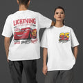 Retro Two Sided Lightning McQueeneee Shirt, Lightning McQueeneee Number Back,Piston Cup Tee,Cars Land Shirt,Cars Shirt