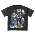 S-Z-A Ctrl T-Shirt Vintage Rapper Graphic Tee Rap Hip Hop Y2k Merch Men Women Fans Menswear Top