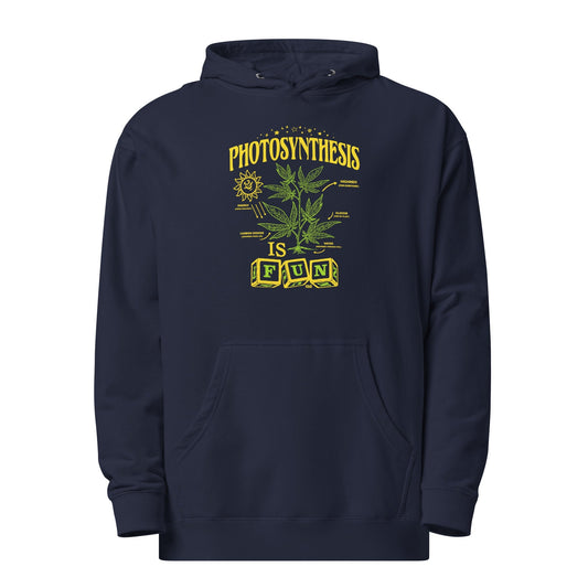 Unisex Photosynthesis is Fun Midweight Pullover Hoodie