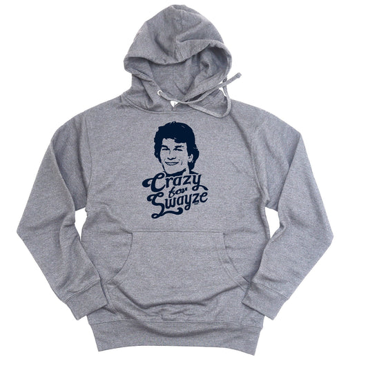 Unisex Crazy For Swayze | Supports World Health Midweight Pullover Hoodie