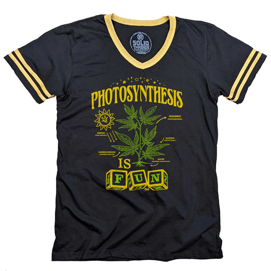 Photosynthesis is Fun Ringer V-Neck Tee