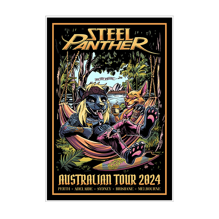 Steel Panther / Australian Tour Poster (Signed)