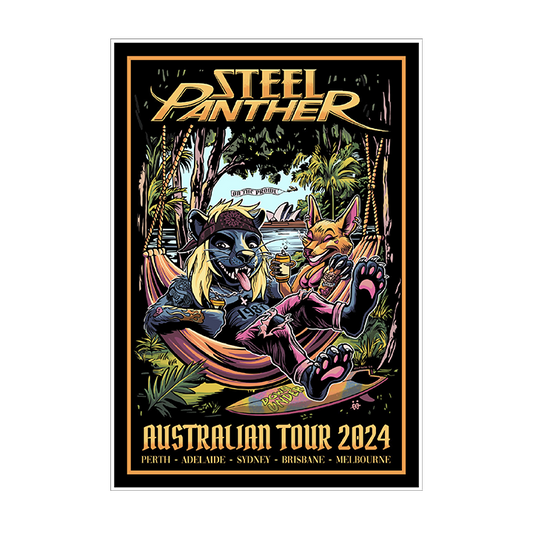 Steel Panther / Australian Tour Poster (Signed)
