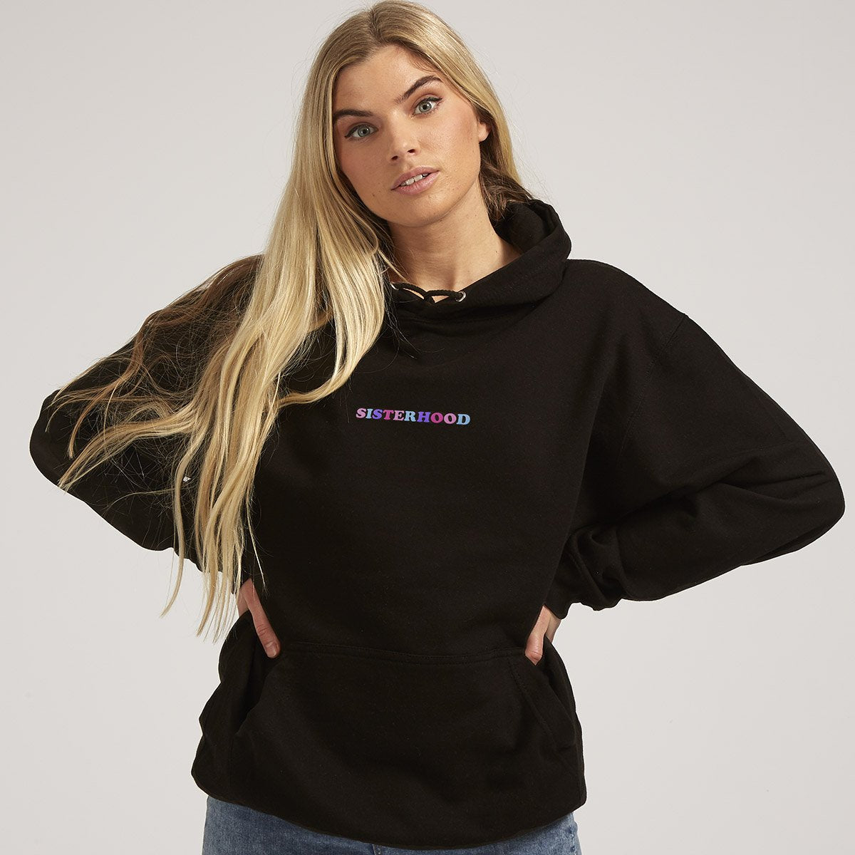 Sisterhood Embroidered Hoodie