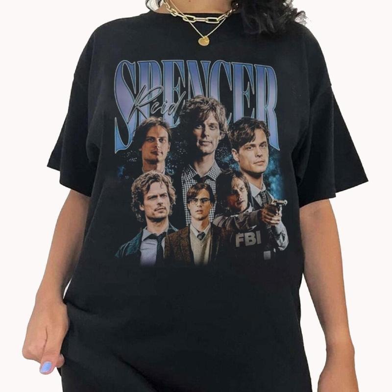 Spencer Reid T-Shirt, Dr Spencer Reid Crimina,Minds Shirt, Merch For Fans, Spencer Reid Merch, Gift For Fans, Criminal Minds Merch, Matthew Gray Gubler Shirt, Trendy Character Movie Shirt, Gift For Women Men, Vintage Tshirt, Vintage Graphic Teess