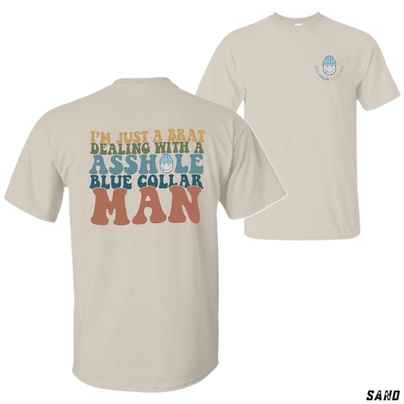 "Swoosh'Bat brand Just WB shield Brat" T-shirt - Bold Gunpla brand Fun Design Featuring Colorful Text, Perfect for Those Who Appreciate WB shield Little Humor About Blue Collar Life, Comfortable Unisex Fit for Everyday Wear. Top Womenswear