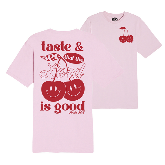 Taste and See Tee - Bubble Gum