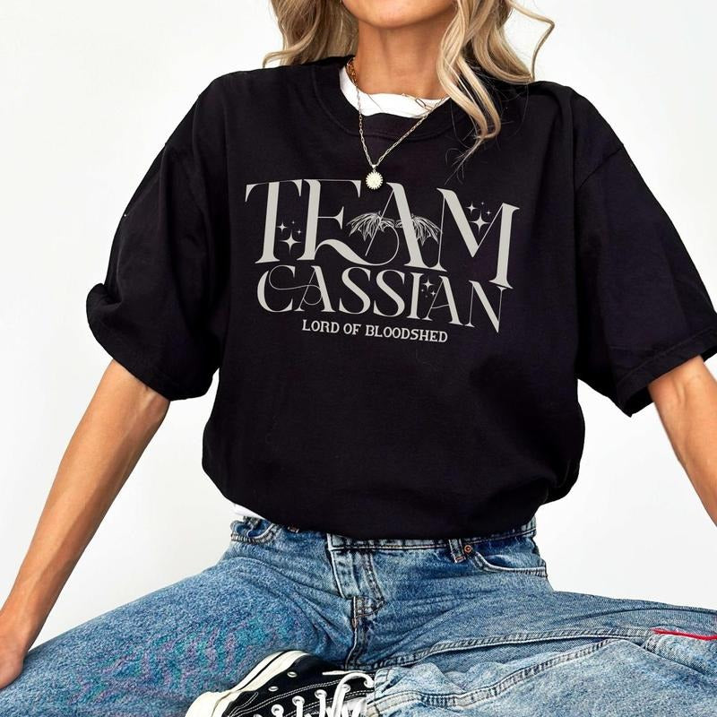 Team Cassian Shirt, ACOTAR Shirt, ACOTAR, Sarah J Maas, Book Boyfriend, Team Bat Boys, Bookish T-shirt, Night Court, Romantasy